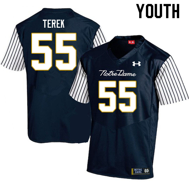 Youth #55 Chris Terek Notre Dame Fighting Irish College Football Jerseys Stitched Sale-Alternate - Click Image to Close